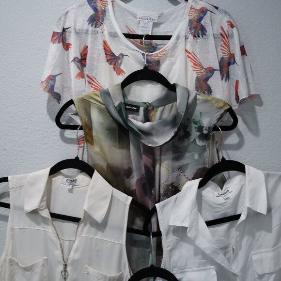 Blouse Tank Top Womens S/M Sleeveless Lightweight Flowy Breathable Bundle Lot - Picture 3 of 16